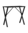 Picioare masă de sufragerie X-Frame 80x40x73 cm Oţel, cu aspect industrial - WOODBB2639