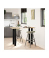Picioare de masă de bar, 4 buc., negru, 90-92 cm, oțel - WOODBB2640