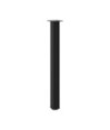 Picioare de masă de bar, 4 buc., negru, 90-92 cm, oțel - WOODBB2640