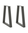 Picioare de masă în formă de V, 2 buc., antracit, 50x(72-73,3) cm, oțel - WOODBB2641 Picioare de masă în formă de V, 2 buc., antracit, 50x(72-73,3) cm, oțel - WOODBB2641