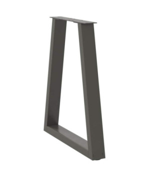 Picioare de masă în formă de V, 2 buc., antracit, 50x(72-73,3) cm, oțel - WOODBB2641