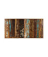 Masă de bucătărie, 160 x 80 x 75 cm, lemn reciclat, cu aspect industrial - WOODBB280