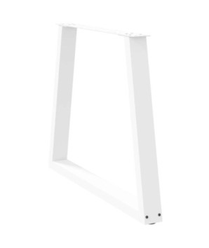 Picioare de masă în formă de V, 2 buc., alb, 70x(72-73,3) cm, oțel - WOODBB2643