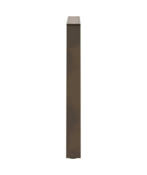 Picioare de masă în formă de V, 3 buc., oțel natural, 80x(72-73,3) cm - WOODBB2644