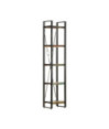Bibliotecă cu aspect industrial, din lemn masiv reciclat, cu 5 rafturi, 40x30x180 cm, handmade Bibliotecă cu aspect industrial, din lemn masiv reciclat, cu 5 rafturi, 40x30x180 cm, handmade