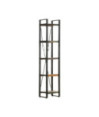 Bibliotecă cu aspect industrial, din lemn masiv reciclat, cu 5 rafturi, 40x30x180 cm, handmade Bibliotecă cu aspect industrial, din lemn masiv reciclat, cu 5 rafturi, 40x30x180 cm, handmade