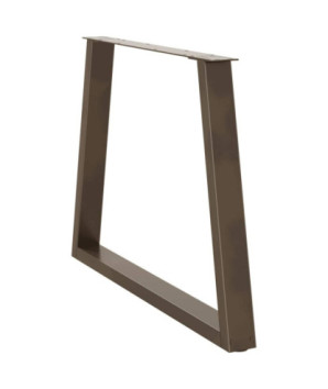 Picioare de masă în formă de V, 3 buc., oțel natural, 90 x (72-73,3) cm - WOODBB2667