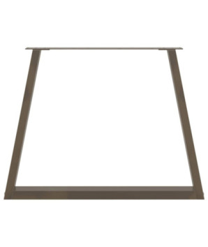 Picioare de masă în formă de V, 3 buc., oțel natural, 90 x (72-73,3) cm - WOODBB2667