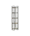 Bibliotecă cu aspect industrial, din lemn masiv reciclat, cu 5 rafturi, 40x30x180 cm, handmade Bibliotecă cu aspect industrial, din lemn masiv reciclat, cu 5 rafturi, 40x30x180 cm, handmade