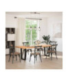 Picioare de masă în formă de V, 2 buc., negru, 60 x (72-73,3) cm, oțel - WOODBB2671