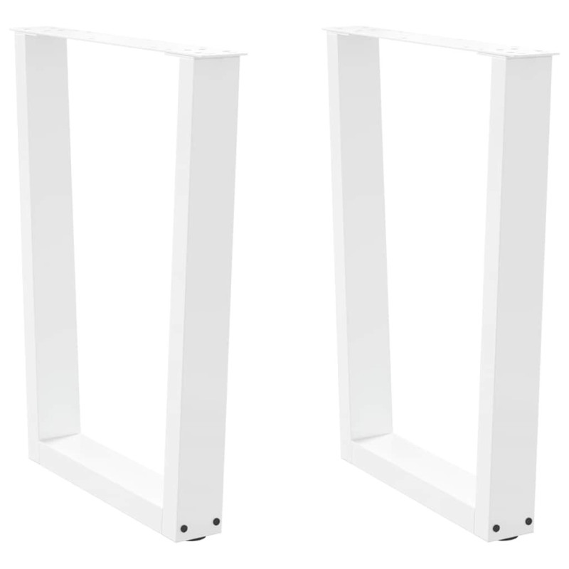 Picioare de masă în formă de V, 2 buc., alb, 60 x (72-73,3) cm, oțel - WOODBB2672 Picioare de masă în formă de V, 2 buc., alb, 60 x (72-73,3) cm, oțel - WOODBB2672