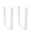 Picioare de masă în formă de V, 2 buc., alb, 60 x (72-73,3) cm, oțel - WOODBB2672 Picioare de masă în formă de V, 2 buc., alb, 60 x (72-73,3) cm, oțel - WOODBB2672