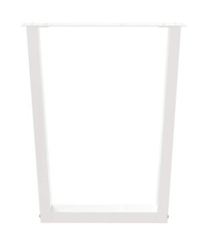 Picioare de masă în formă de V, 2 buc., alb, 60 x (72-73,3) cm, oțel - WOODBB2672