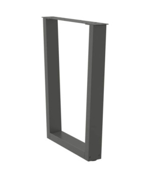 Picioare de masă în formă de V, 2 buc., antracit, 60x(72-73,3) cm, oțel - WOODBB2673