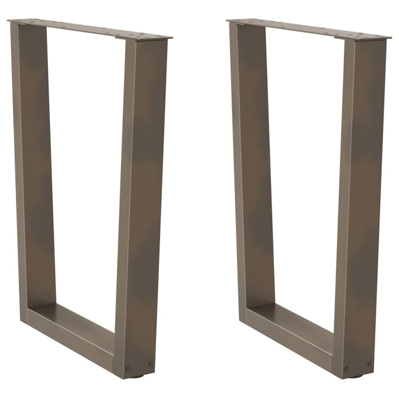 Picioare de masă în formă de V, 2 buc., oțel natural, 60 x (72-73,3) cm - WOODBB2674 Picioare de masă în formă de V, 2 buc., oțel natural, 60 x (72-73,3) cm - WOODBB2674