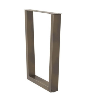 Picioare de masă în formă de V, 2 buc., oțel natural, 60 x (72-73,3) cm - WOODBB2674
