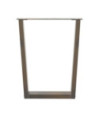 Picioare de masă în formă de V, 2 buc., oțel natural, 70x(72-73,3) cm - WOODBB2676
