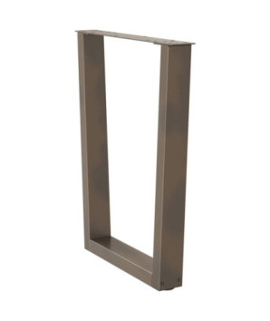 Picioare de masă în formă de V, 2 buc., oțel natural, 70x(72-73,3) cm - WOODBB2676