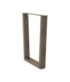 Picioare de masă în formă de V, 2 buc., oțel natural, 70x(72-73,3) cm - WOODBB2676