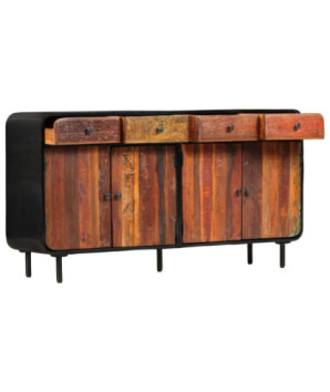Servantă, 140 x 35 x 76 cm, lemn reciclat, cu aspect antichizat - WOODBB285