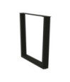 Picioare de masă în formă de V, 2 buc., negru, 80x(72-73,3) cm, oțel - WOODBB2697