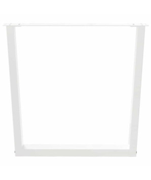 Picioare de masă în formă de V, 2 buc., alb, 80x(72-73,3) cm, oțel - WOODBB2698