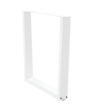 Picioare de masă în formă de V, 2 buc., alb, 80x(72-73,3) cm, oțel - WOODBB2698