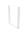 Picioare de masă în formă de V, 2 buc., alb, 80x(72-73,3) cm, oțel - WOODBB2698