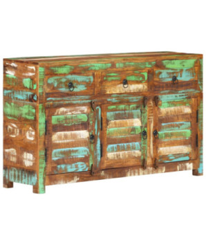 Servantă, 110x30x65 cm, lemn reciclat, cu aspect rustic - WOODBB286