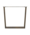 Picioare de masă în formă de V, 2 buc., oțel natural, 80x(72-73,3) cm - WOODBB2699