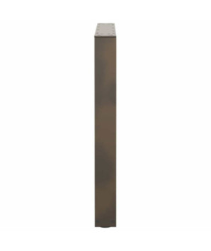 Picioare de masă în formă de V, 2 buc., oțel natural, 80x(72-73,3) cm - WOODBB2699