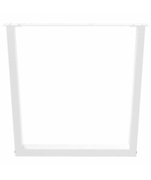 Picioare de masă în formă de V, 2 buc., alb, 90x (72-73,3) cm, oțel - WOODBB2700