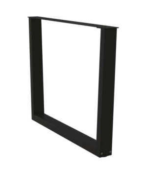 Picioare de masă în formă de V, 2 buc., negru, 100 x (72-73,3) cm, oțel - WOODBB2703