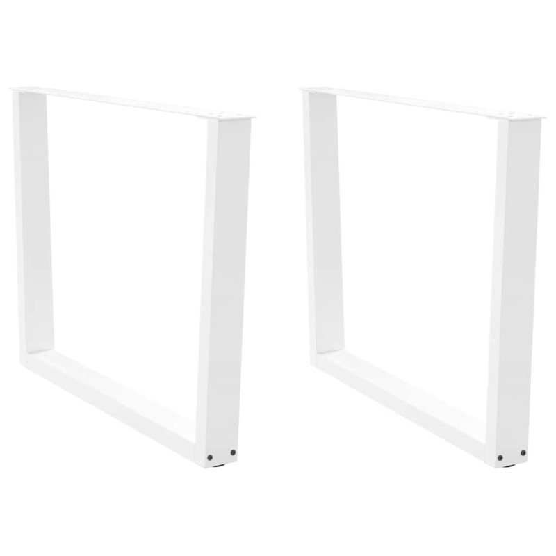 Picioare de masă în formă de V, 2 buc., alb, 100 x (72-73,3) cm, oțel - WOODBB2704 Picioare de masă în formă de V, 2 buc., alb, 100 x (72-73,3) cm, oțel - WOODBB2704