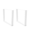Picioare de masă în formă de V, 2 buc., alb, 100 x (72-73,3) cm, oțel - WOODBB2704 Picioare de masă în formă de V, 2 buc., alb, 100 x (72-73,3) cm, oțel - WOODBB2704