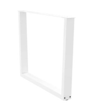 Picioare de masă în formă de V, 2 buc., alb, 100 x (72-73,3) cm, oțel - WOODBB2704