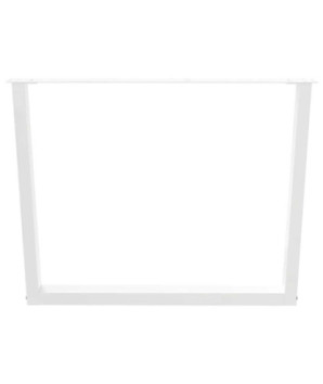 Picioare de masă în formă de V, 2 buc., alb, 100 x (72-73,3) cm, oțel - WOODBB2704