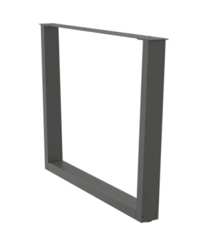 Picioare de masă în formă de V, 2 buc., antracit, 100x(72-73,3) cm, oțel - WOODBB2705