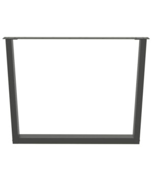 Picioare de masă în formă de V, 2 buc., antracit, 100x(72-73,3) cm, oțel - WOODBB2705