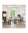 Picioare de masă în formă de V, 3 buc., negru, 70x (72-73,3) cm, oțel - WOODBB2706