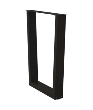Picioare de masă în formă de V, 3 buc., negru, 70x (72-73,3) cm, oțel - WOODBB2706