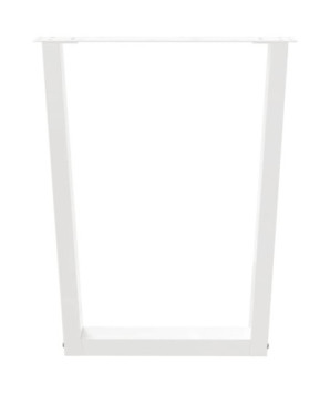 Picioare de masă în formă de V, 3 buc., alb, 70x (72-73,3) cm, oțel - WOODBB2727