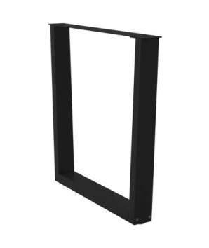 Picioare de masă în formă de V, 3 buc., negru, 80x(72-73,3) cm, oțel - WOODBB2730