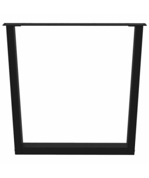 Picioare de masă în formă de V, 3 buc., negru, 90x (72-73,3) cm, oțel - WOODBB2732