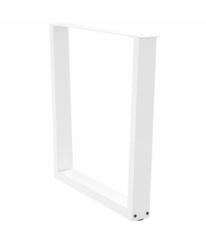 Picioare de masă în formă de V, 3 buc., alb, 90 x (72-73,3) cm, oțel - WOODBB2733