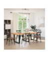 Picioare de masă în formă de V, 3 buc., negru, 100 x (72-73,3) cm, oțel - WOODBB2735