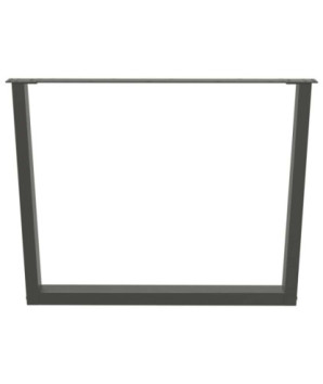 Picioare de masă în formă de V, 3 buc., antracit, 100x(72-73,3) cm, oțel - WOODBB2736