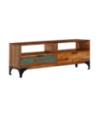 Comodă TV cu picioare, aspect vintage, din lemn masiv reciclat, 118 x 35 x 45 cm, handmade Comodă TV cu picioare, aspect vintage, din lemn masiv reciclat, 118 x 35 x 45 cm, handmade