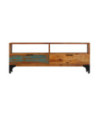Comodă TV cu picioare, aspect vintage, din lemn masiv reciclat, 118 x 35 x 45 cm, handmade Comodă TV cu picioare, aspect vintage, din lemn masiv reciclat, 118 x 35 x 45 cm, handmade