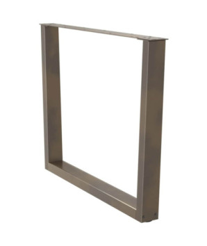 Picioare de masă în formă de V, 3 buc., oțel natural, 100 x (72-73,3) cm - WOODBB2757